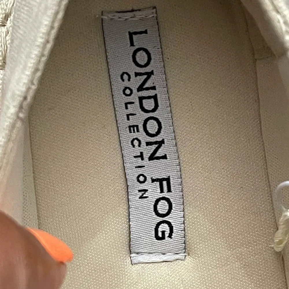 London Fog Collection Kariah Women’s Slip On Closed Toe Flat Espadrille 9W